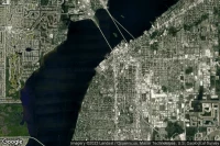 Vue aérienne de Caloosa Downtown