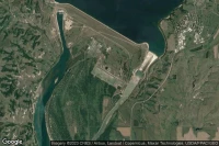 Vue aérienne de Garrison Dam Recreational Airpark