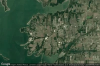 Vue aérienne de Lazy Dog Ranch Airpark