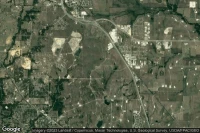 Vue aérienne de Rolling V Ranch