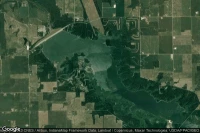 Vue aérienne de Mississinewa Reservoir Landing Area