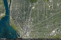 Vue aérienne de Buffalo General Hospital