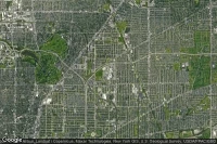 Vue aérienne de Erie County Medical Center