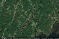 Vue aérienne de Cathance Landing