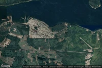 Vue aérienne de Port McNeill (Hospital)