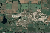 Vue aérienne de Stettler (Health Centre)