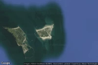 Vue aérienne de Helgoland-Düne