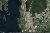 Vue aérienne de Bergen Flesland