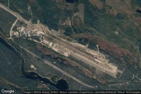 Vue aérienne de Vidsel Air Base