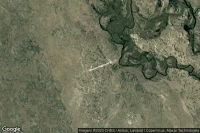 Vue aérienne de Kwando - Lagoon