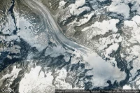 Vue aérienne de Glacier d'Argentière