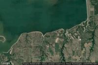 Vue aérienne de Harlan County Lake