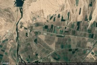 Vue aérienne de Andimeshk-Karkhe Dam Highway Strip