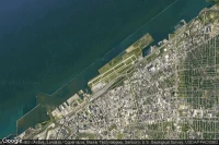Vue aérienne de Burke Lakefront
