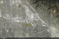 Vue aérienne de Hollywood Burbank