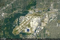 Vue aérienne de Cleveland Hopkins International
