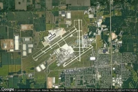 Vue aérienne de James M Cox Dayton International