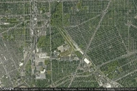 Vue aérienne de Coleman A. Young Municipal