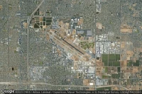 Vue aérienne de Fresno Yosemite International