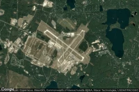 Vue aérienne de Cape Cod Coast Guard Air Station