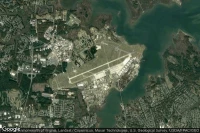 Vue aérienne de Langley Air Force Base