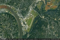 Vue aérienne de Cincinnati Municipal Lunken Field