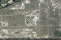 Vue aérienne de Chicago Midway International