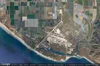 Vue aérienne de Point Mugu Naval Air Station (Naval Base Ventura Co)