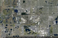 Vue aérienne de Miami-Opa Locka Executive