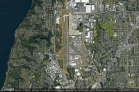 Vue aérienne de Seattle Paine Field International