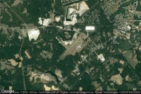 Vue aérienne de Dinwiddie County