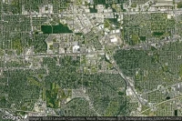 Vue aérienne de Louisiana State Police Headquarters