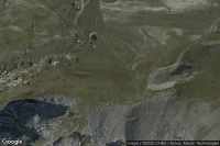 Vue aérienne de Tignes le Palet