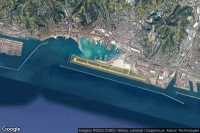 Vue aérienne de Genoa Cristoforo Colombo
