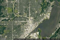 Vue aérienne de OSF Saint Francis Medical Center