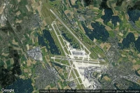 Vue aérienne de Zürich