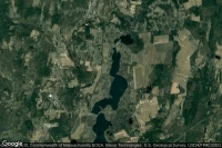 Vue aérienne de Congamond Lake