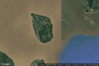 Vue aérienne de Isla Martin Garcia