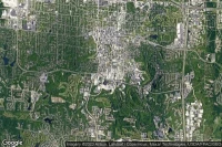 Vue aérienne de University Hospitals & Clinics