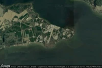 Vue aérienne de Harvey Point Defense Testing Activity