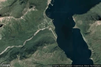 Vue aérienne de False Pass