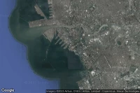 Vue aérienne de Port of Manila South Harbor Pier 17