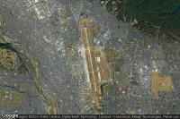 Vue aérienne de Yokota Air Base