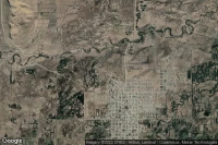 Vue aérienne de Sarmiento Lago Musters