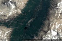 Vue aérienne de Laguna Redonda