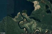 Vue aérienne de Puerto Cisnes