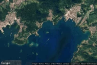 Vue aérienne de Ilha do Cavaco