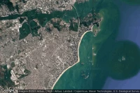 Vue aérienne de Praia da Costa