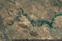Vue aérienne de Canudos