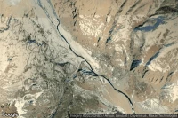 Vue aérienne de Ishkoshim Regional